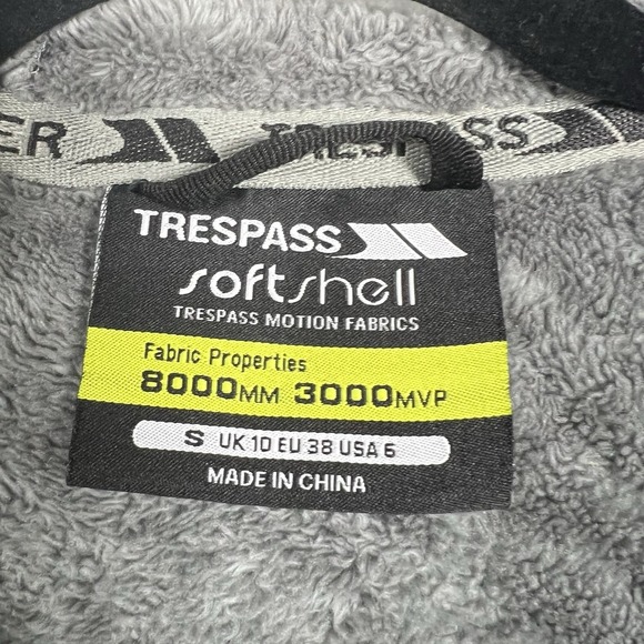 Trespass Purple Women's S Long Softshell Jacket Hooded Fleece Lined Waterproof - Picture 2 of 10